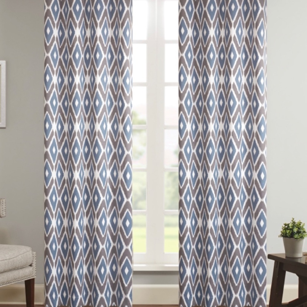 NEW! Madison Park Geometric Curtain Panel
